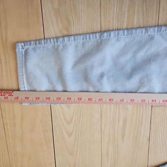 Free People Women’s Cream/Denim Wash Thin Corduroy Pants Size 26 Low Rise GUC! - Picture 6 of 8